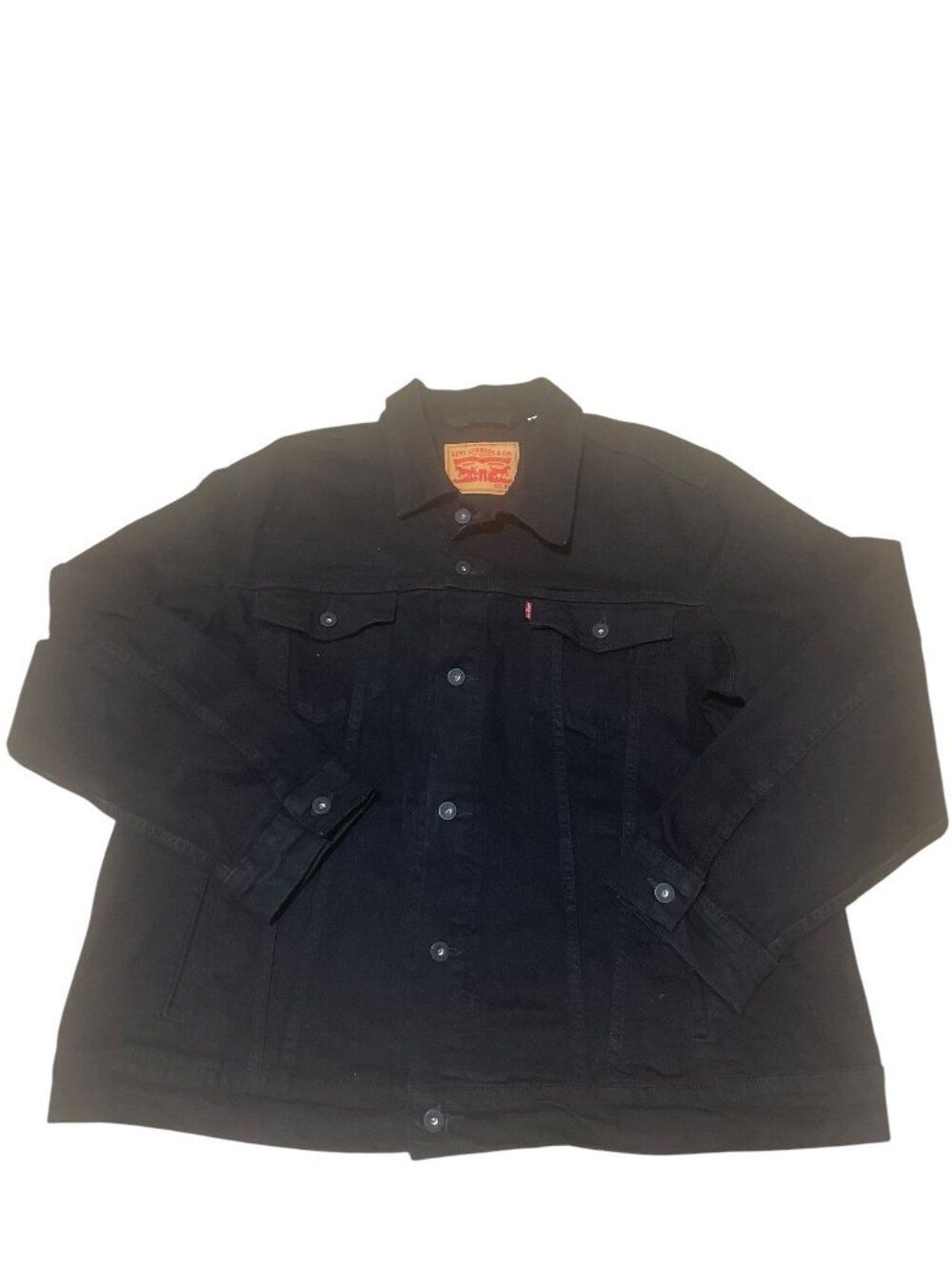 Levi's Mens Black Denim Jean Trucker Jacket Size XXL PC9-72334-0223